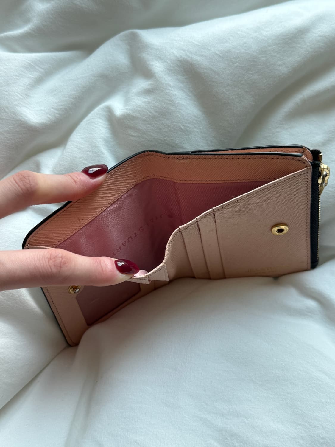 질스튜어트 여성 하트 참 반지갑 블랙핑크 상품이미지4