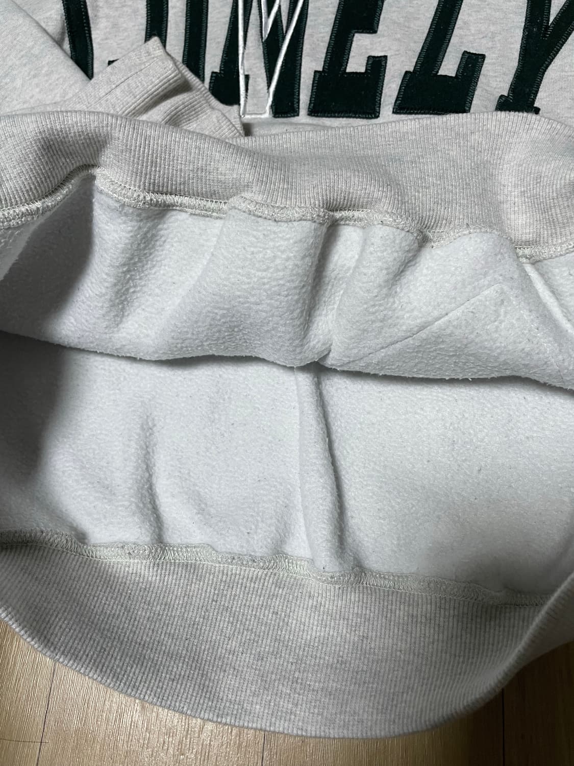 노앙 LONELY/LOVELY FELT HOODIE CREAM 상품이미지6