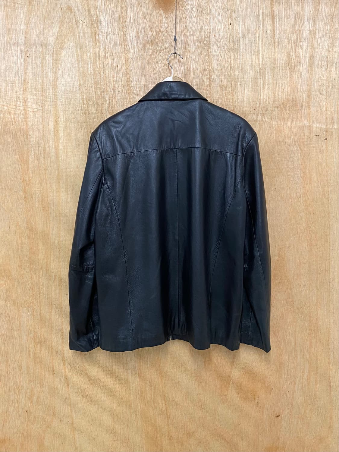VTG minimal leather jacket 미니멀 레더 자켓 상품이미지2