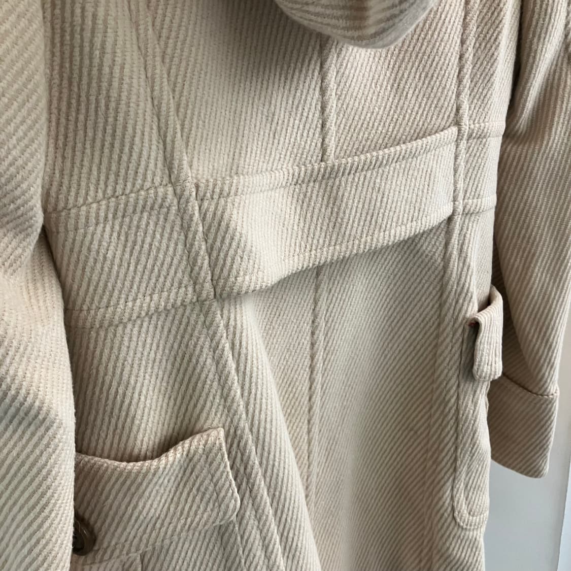 버버리 블루라벨 베이지 하프 코트 36 상품이미지5