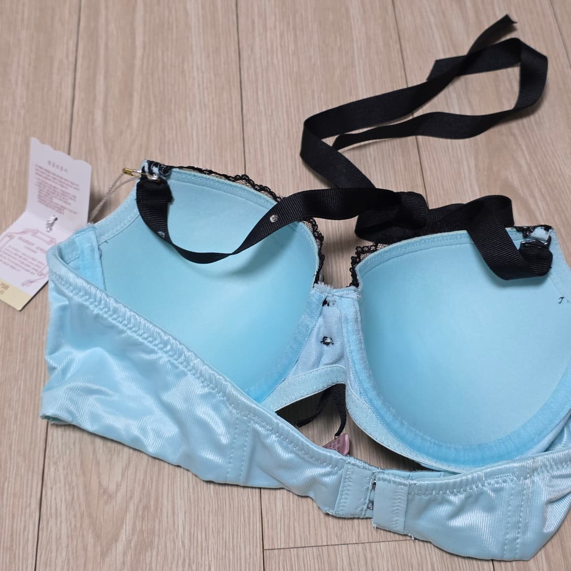 HARDY AMIES 레이스 여성 브라 하늘색 75B 란제리 새상품 상품이미지3