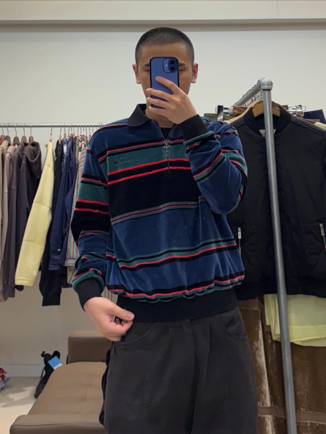 퍼킹어썸 벨루어 하프집업 상품이미지9