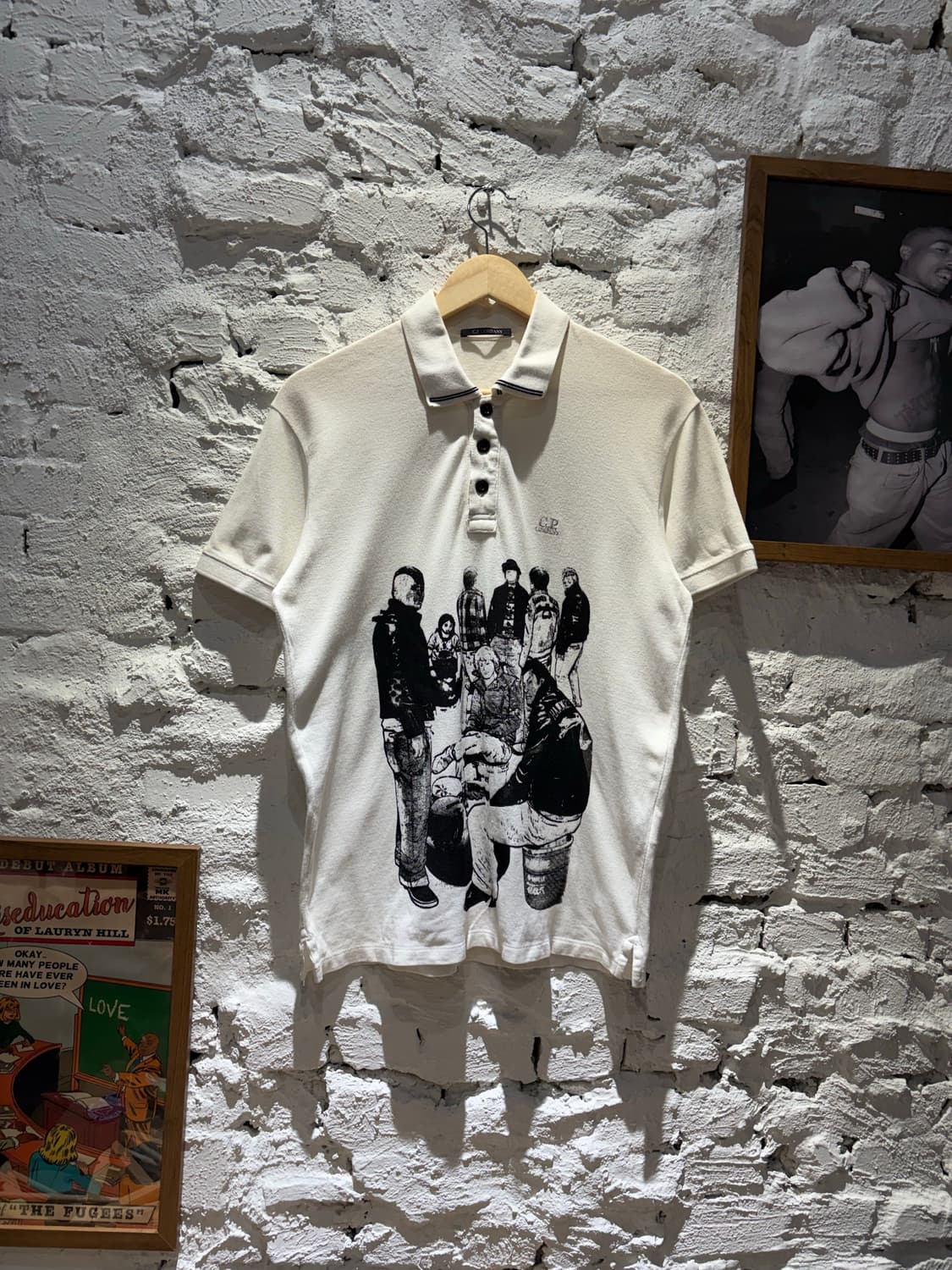 CP 컴퍼니 스몰 로고 커스텀 반팔 카라티셔츠 상품이미지1