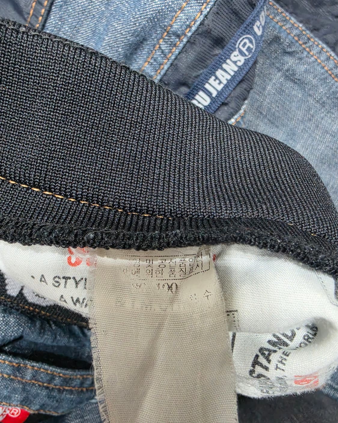 FUBU 후부 올드스쿨 Y2K 버뮤다 스트링 데님 하프팬츠 상품이미지10