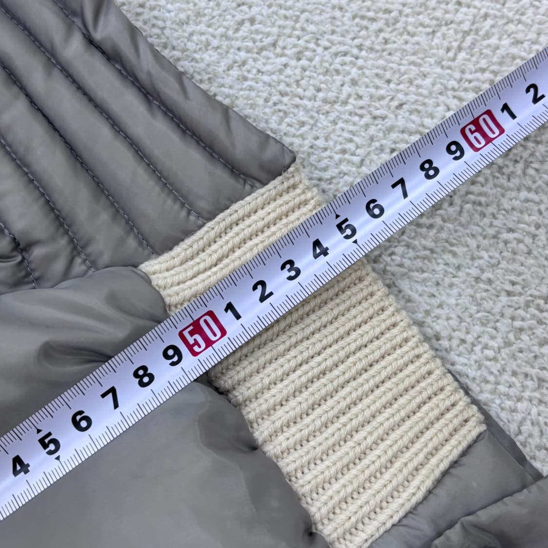 44 오즈세컨 니트 경량패딩 가디건 0407E2 상품이미지5