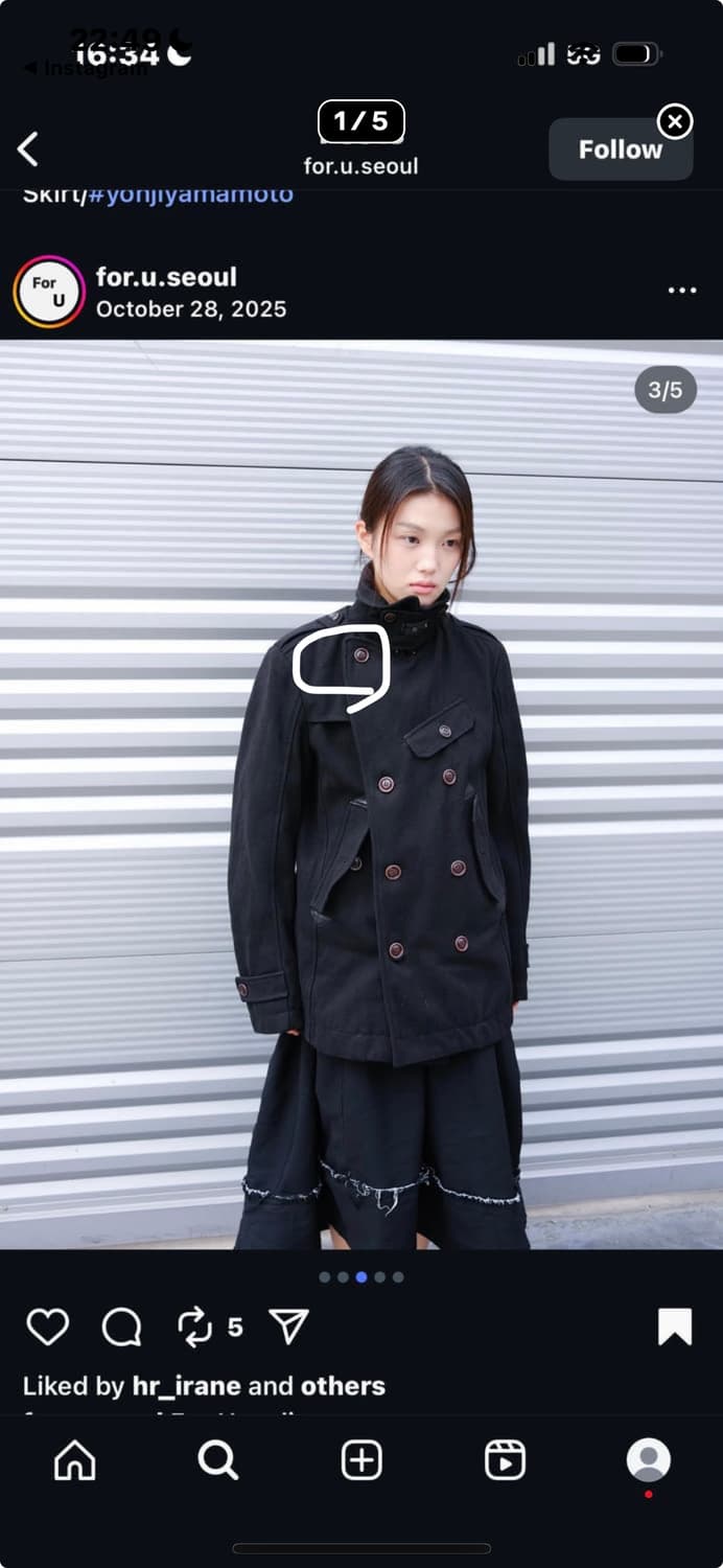 디젤 피코트 블랙 L 상품이미지6