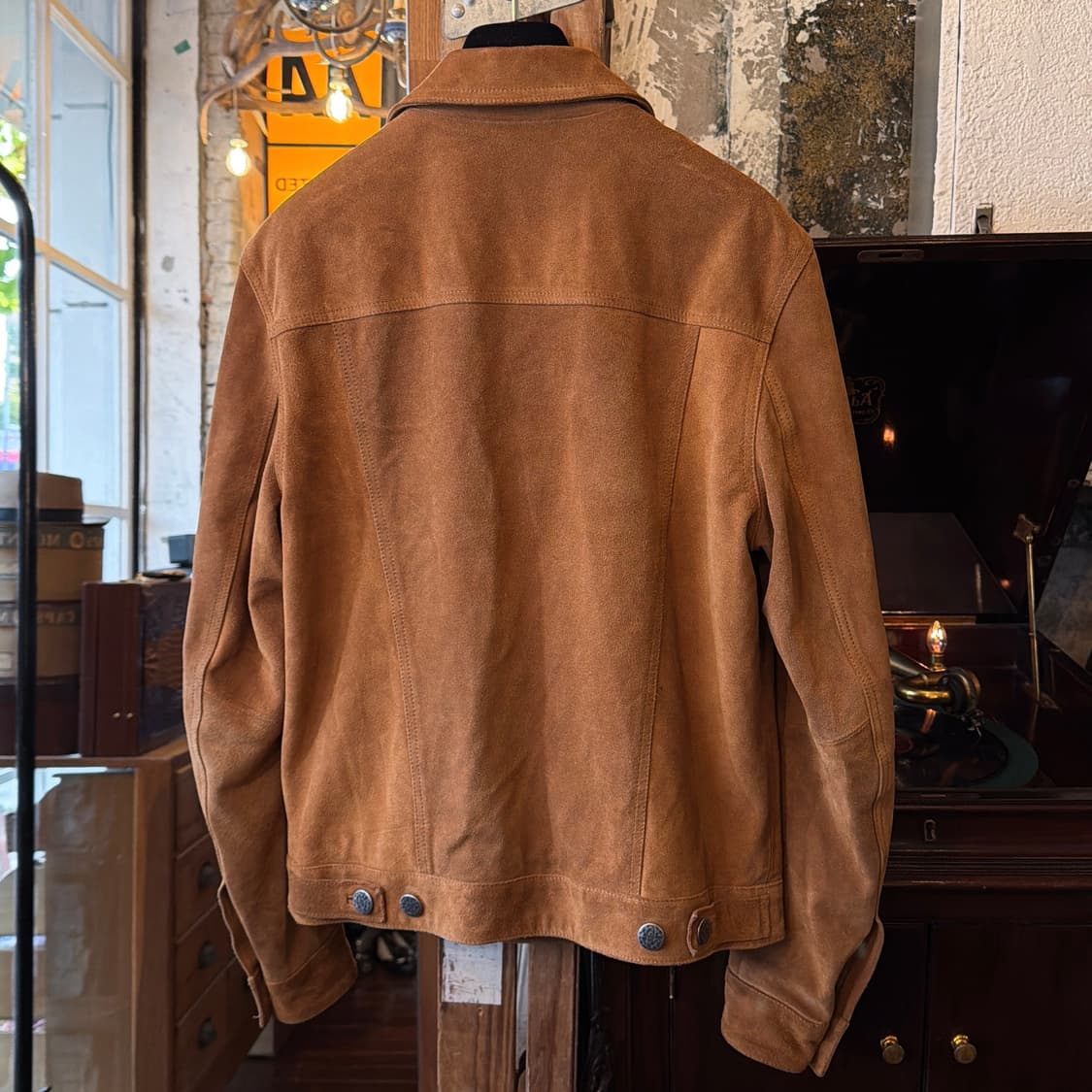 이태리 Brian Dales 레더 스웨이드 자켓 상품이미지3