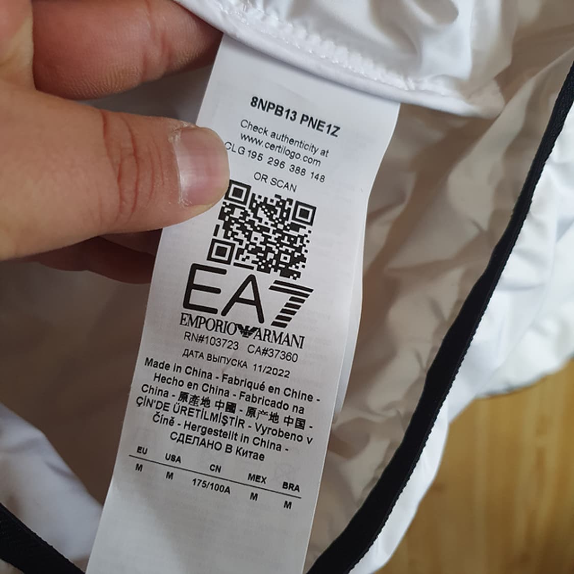 알마니 경량패딩 M 상품이미지5