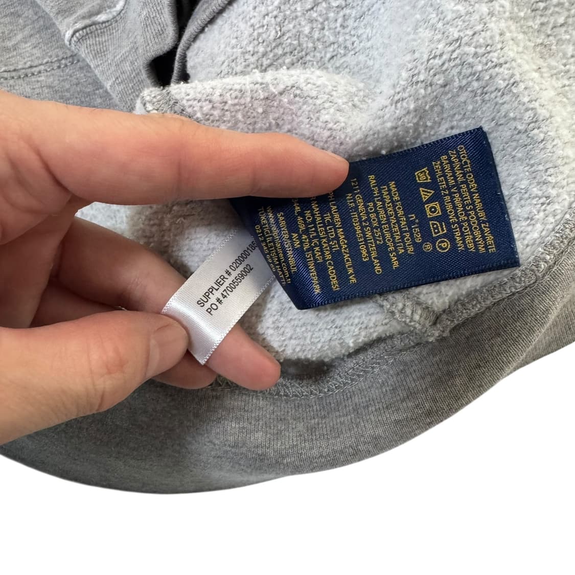 신형 여성 폴로 랄프로렌 그레이 후드집업 상품이미지3