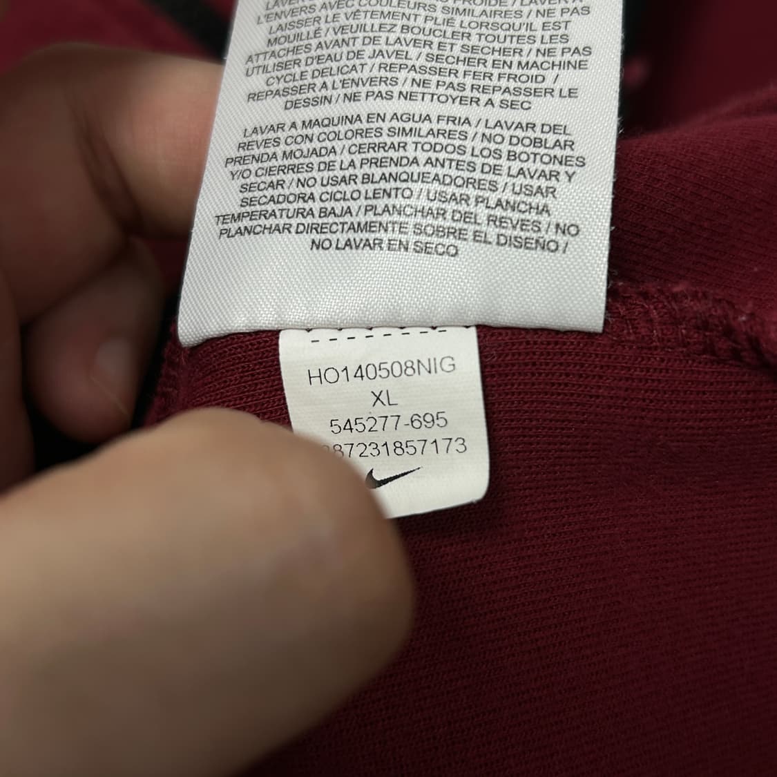 나이키 라이즈 소희 버건디 테크팩(XL) 상품이미지4