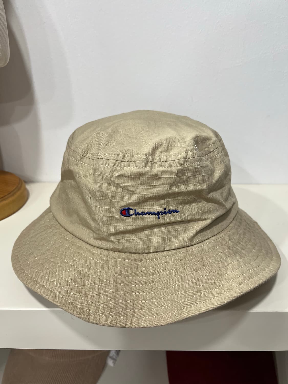 챔피온 베이지 버킷햇 모자 상품이미지2