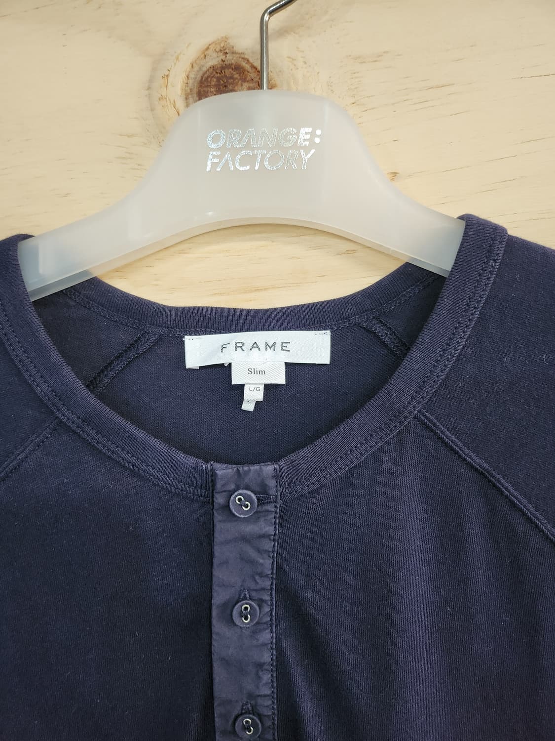 811) 프레임 FRAME 헨리넥 반팔 티셔츠 상품이미지3