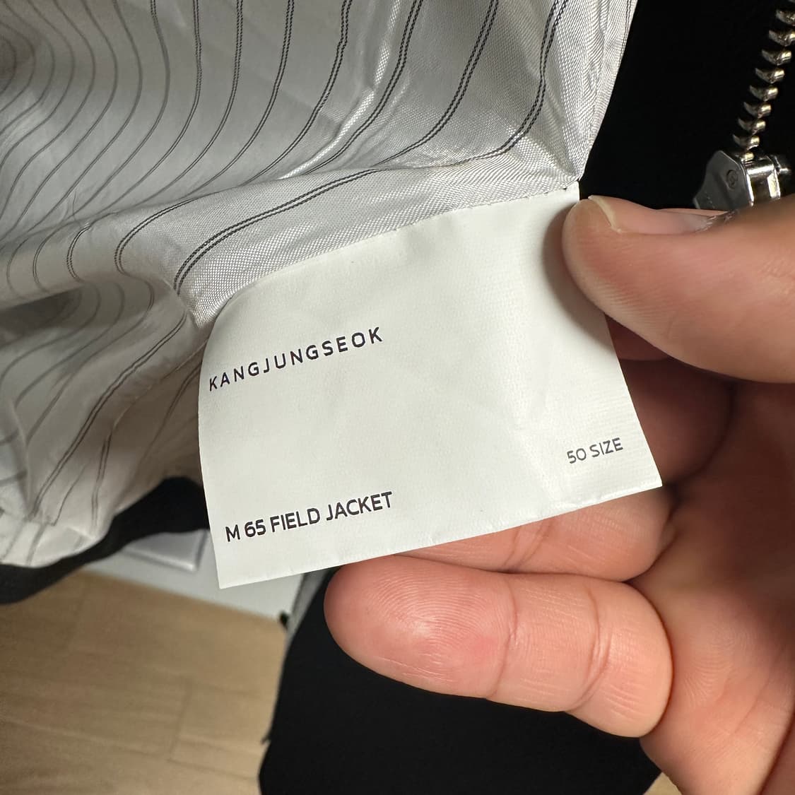 강정석 필드 자켓 50 사이즈 판매합니다 상품이미지5