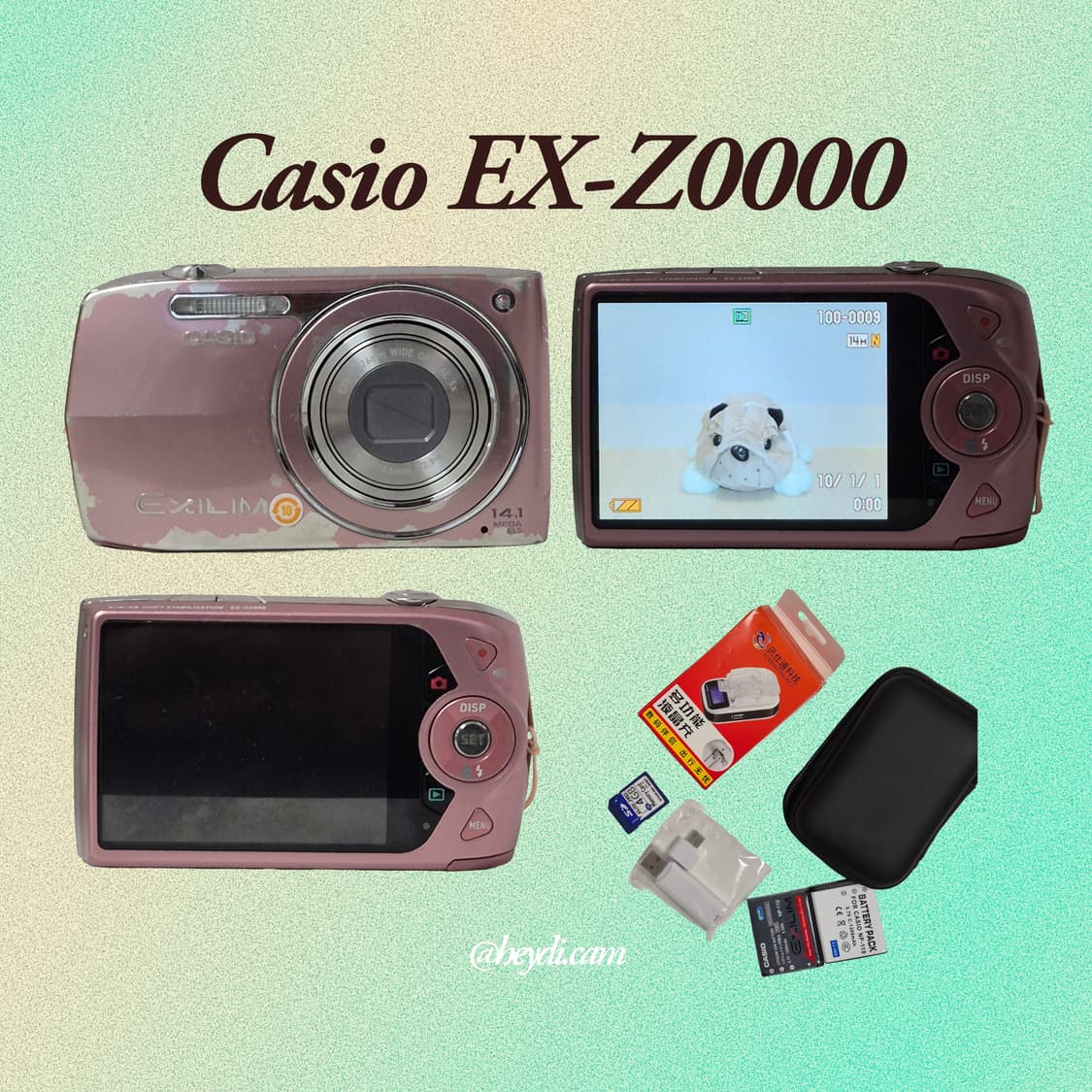 (로제, 모카, 아일릿) 카시오 엑슬림 z2000 핑크 상품이미지2