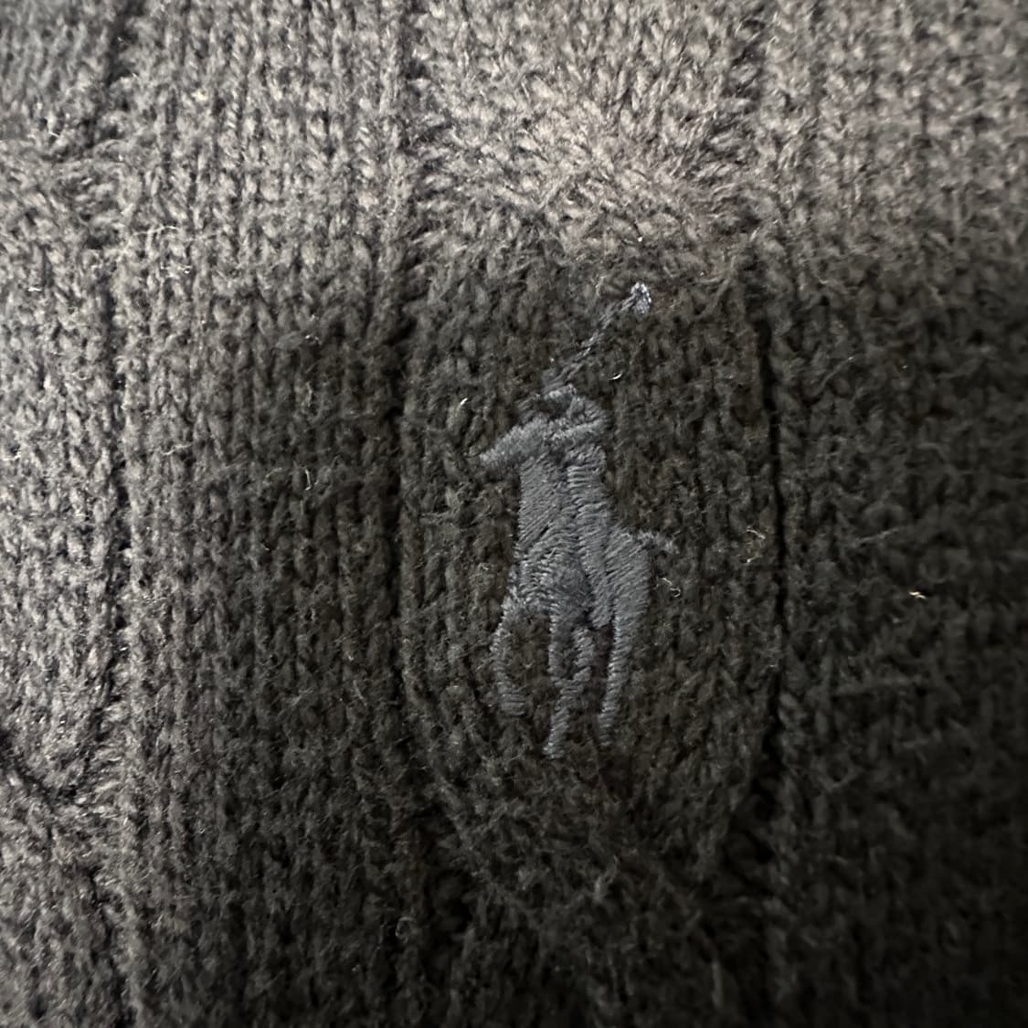 POLO RALPH LAUREN cable knit navy 상품이미지3