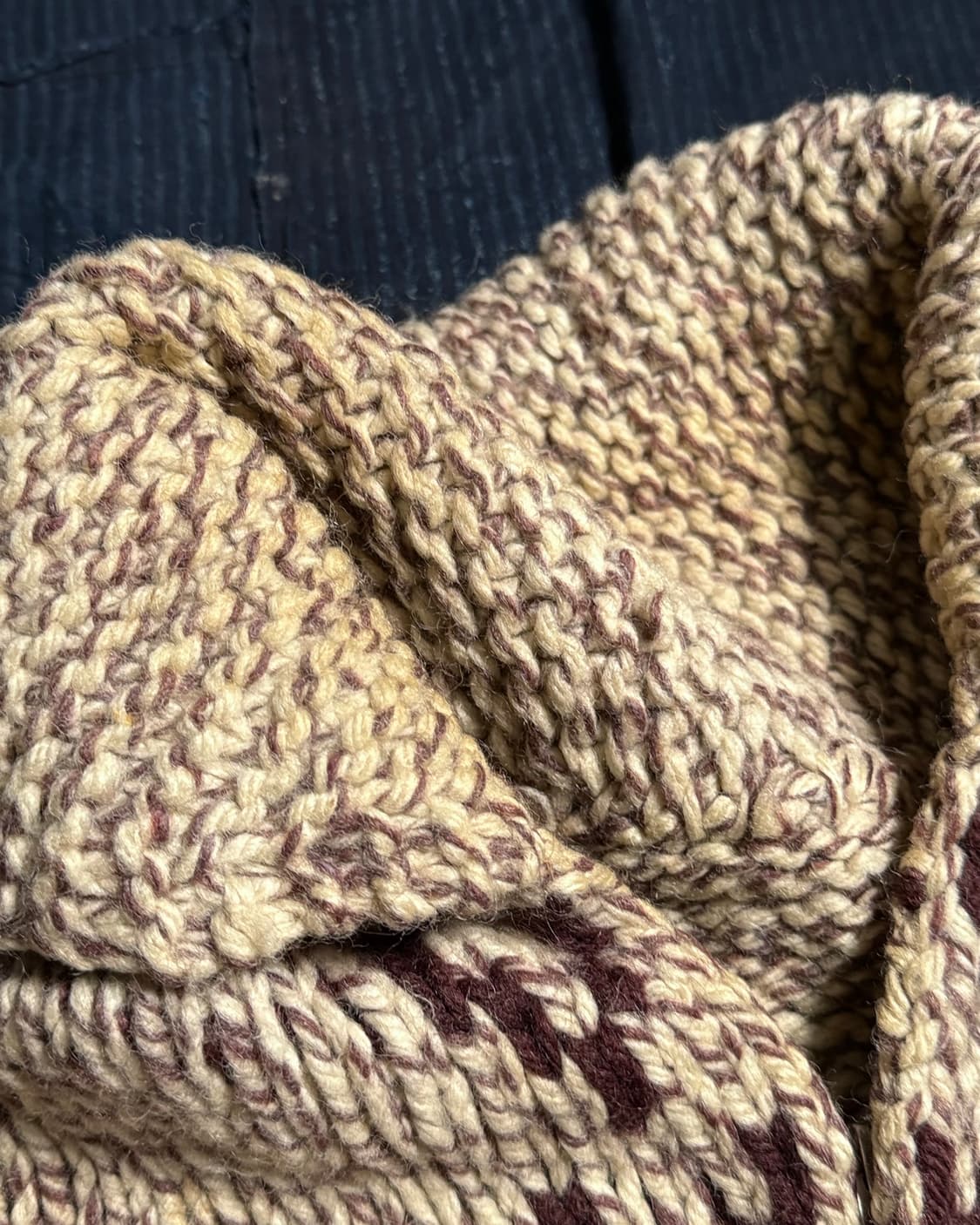 (60‘s 라이트닝 지퍼) 빈티지 코위찬 스웨터 105 상품이미지7