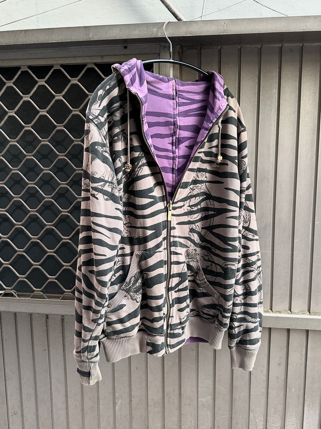 FLAP reversible punk printing hoody 상품이미지1