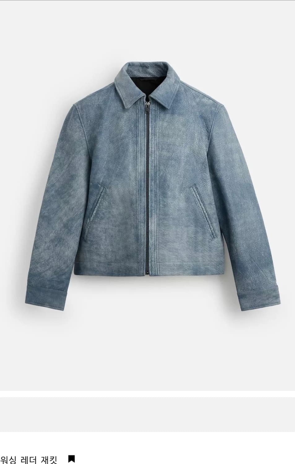 자라 리얼 레더 워싱 자켓 M 상품이미지1