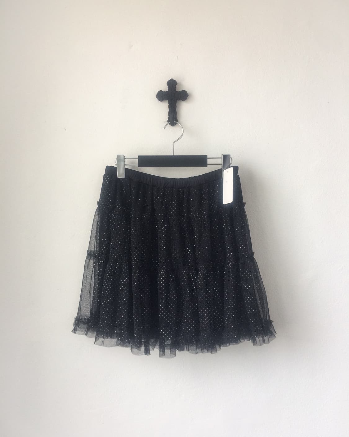 Dot pattern sha mini skirt 상품이미지1