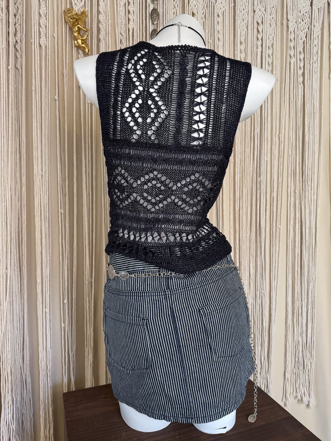 Striped Denim Mini Skirt 0021 상품이미지4