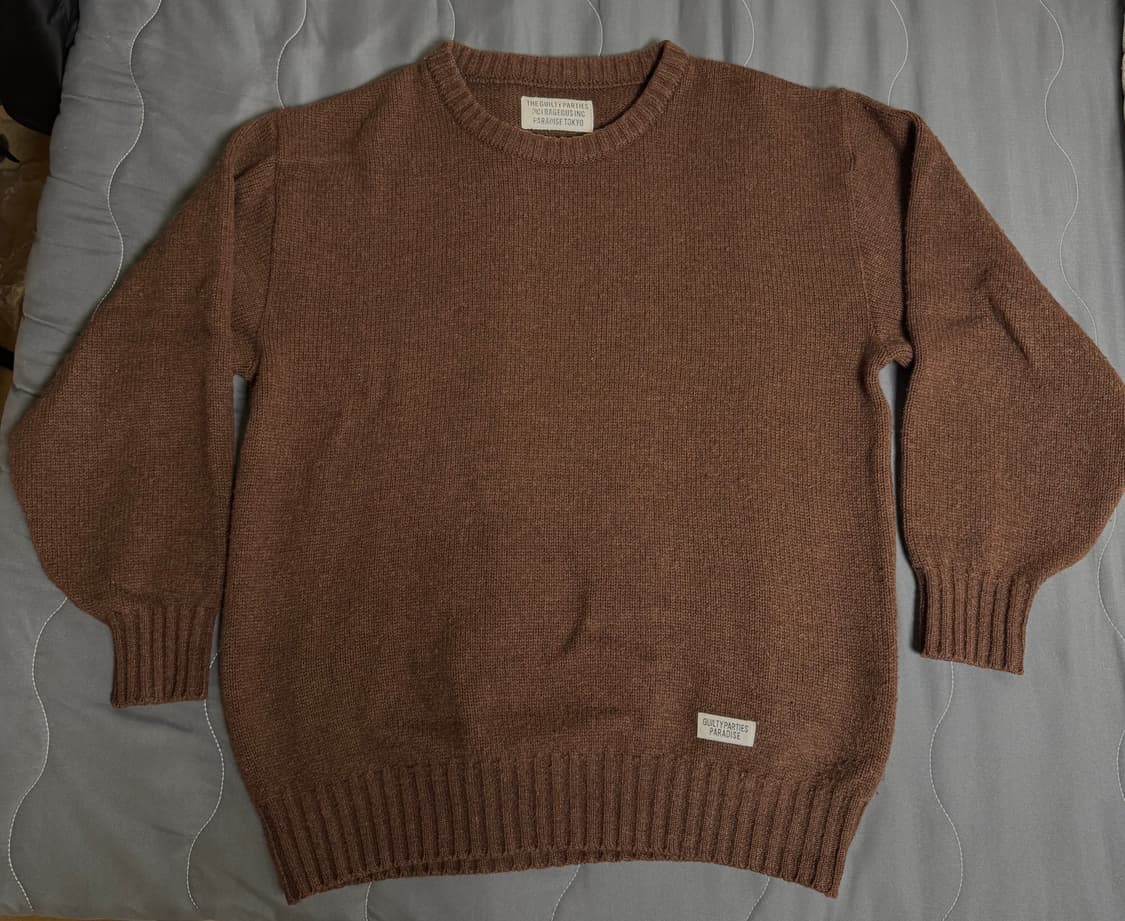 [L] 와코마리아 스웨터 브라운 상품이미지1