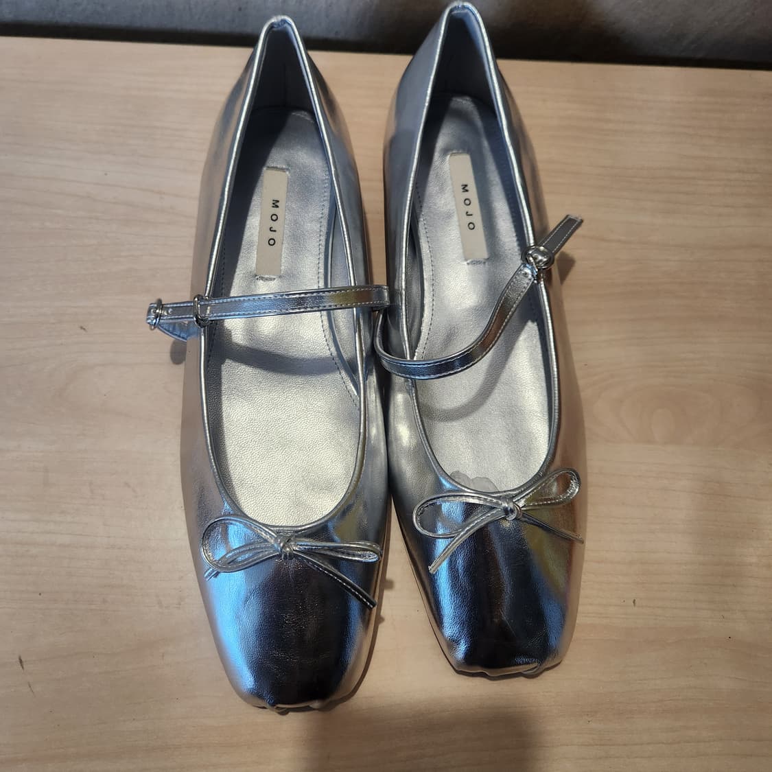 ✨실버 메리제인 플랫·250 / 샤이닝 포인트 데일리슈즈
 상품이미지5