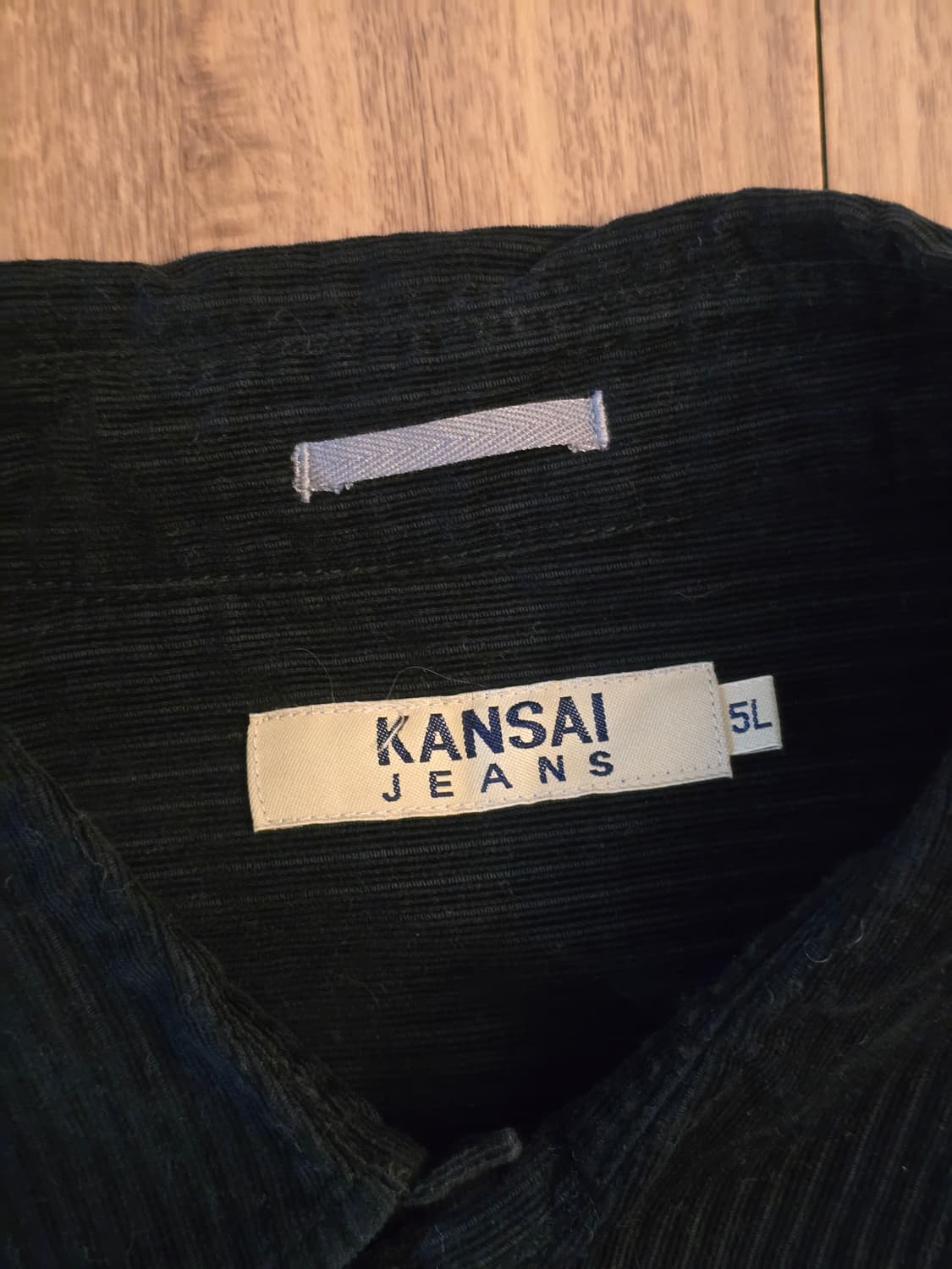 KANSAI 야마모토 간사이 코듀로이 남방 블랙 5L 상품이미지5