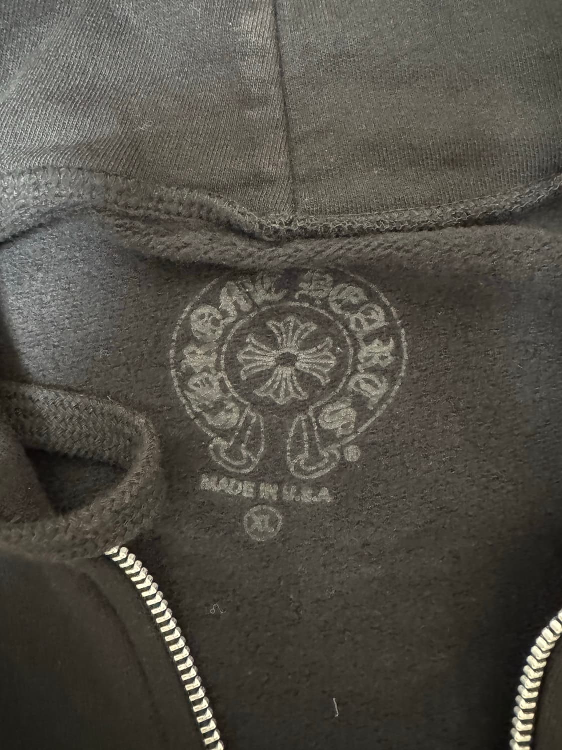 크롬하츠 플리스 퍽유로고 후드집업 상품이미지3