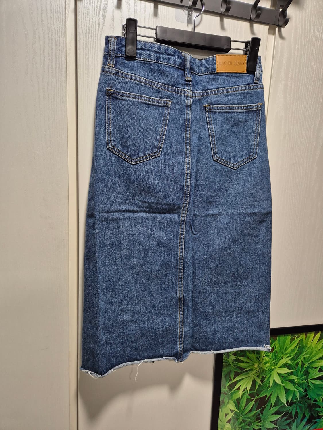 (새상품)VTG 데님 스커트 앞절개 사이즈 중청 상품이미지8