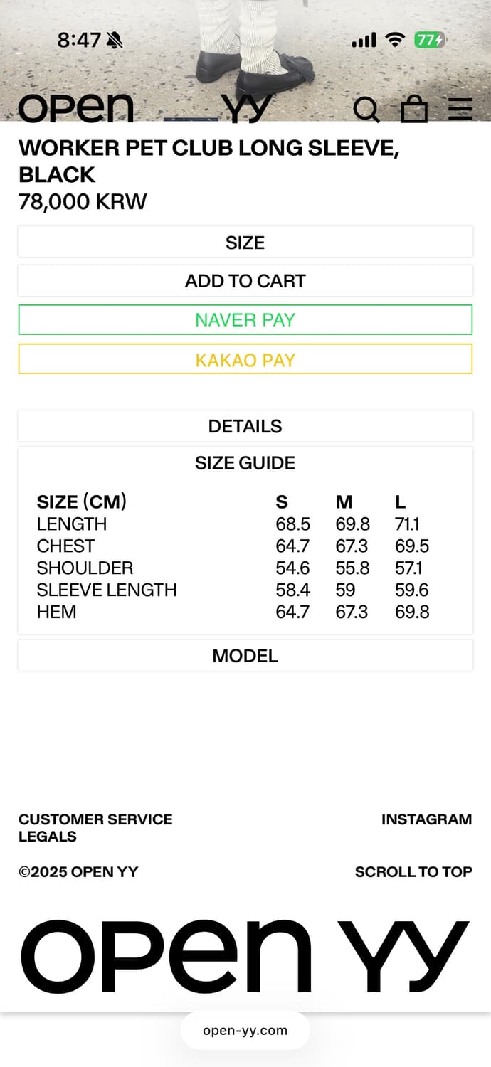 OPENYY 오픈와이와이 롱슬리브 블랙 상품이미지3