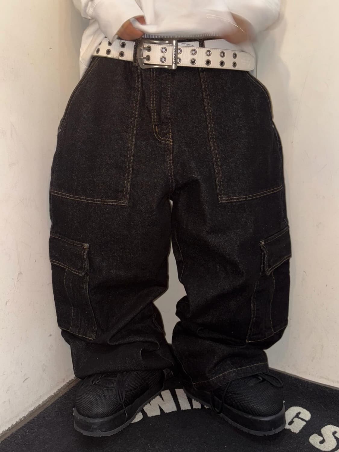 Hip-Hop Pocket Denim Pants 상품이미지1