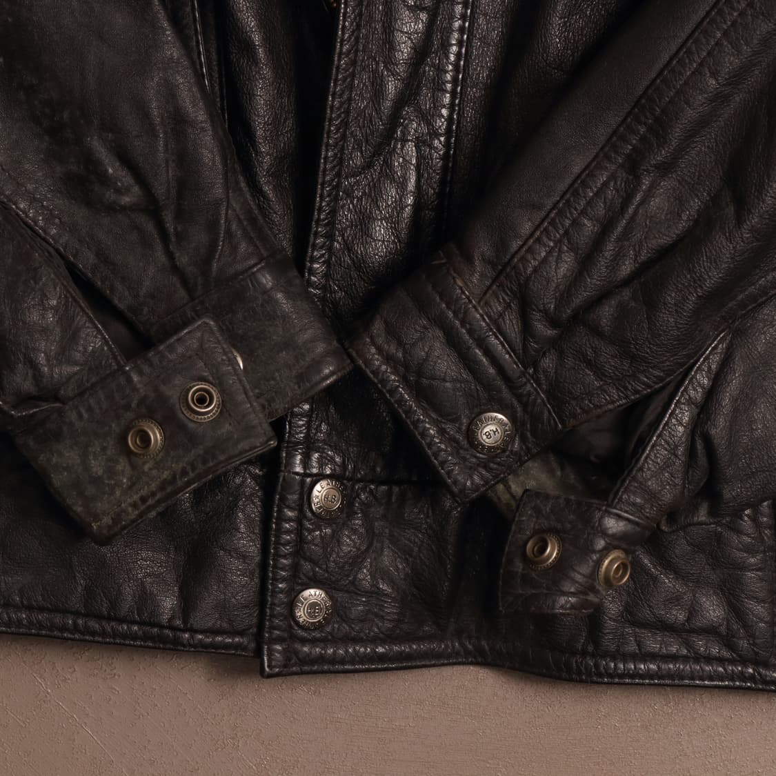 90'S 빈티지 봄버 모터사이클 레더자켓 A1652 상품이미지5