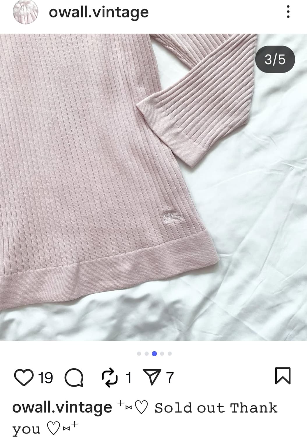 버버리 뮤트핑크 레이어드 로걀탑 셔츠 상품이미지3