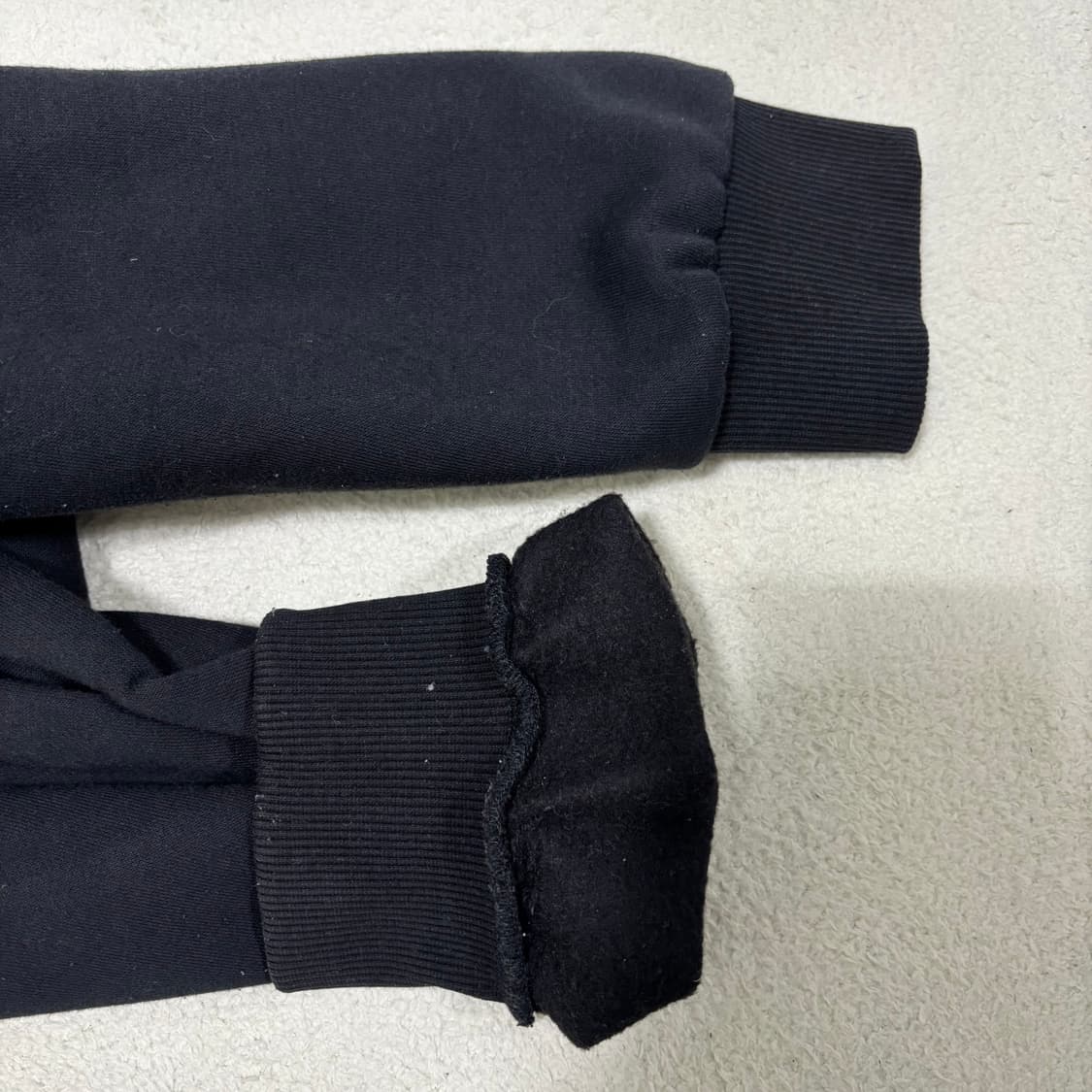 100 장미쉘바스키아 블랙 기모 후드집업 1202 상품이미지6