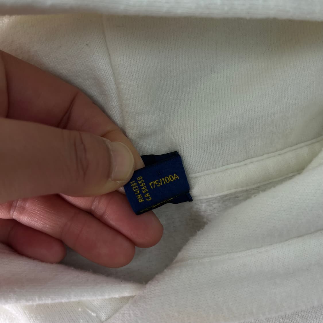 95 폴로랄프로렌 화이트 더블포니 후드티 상품이미지4