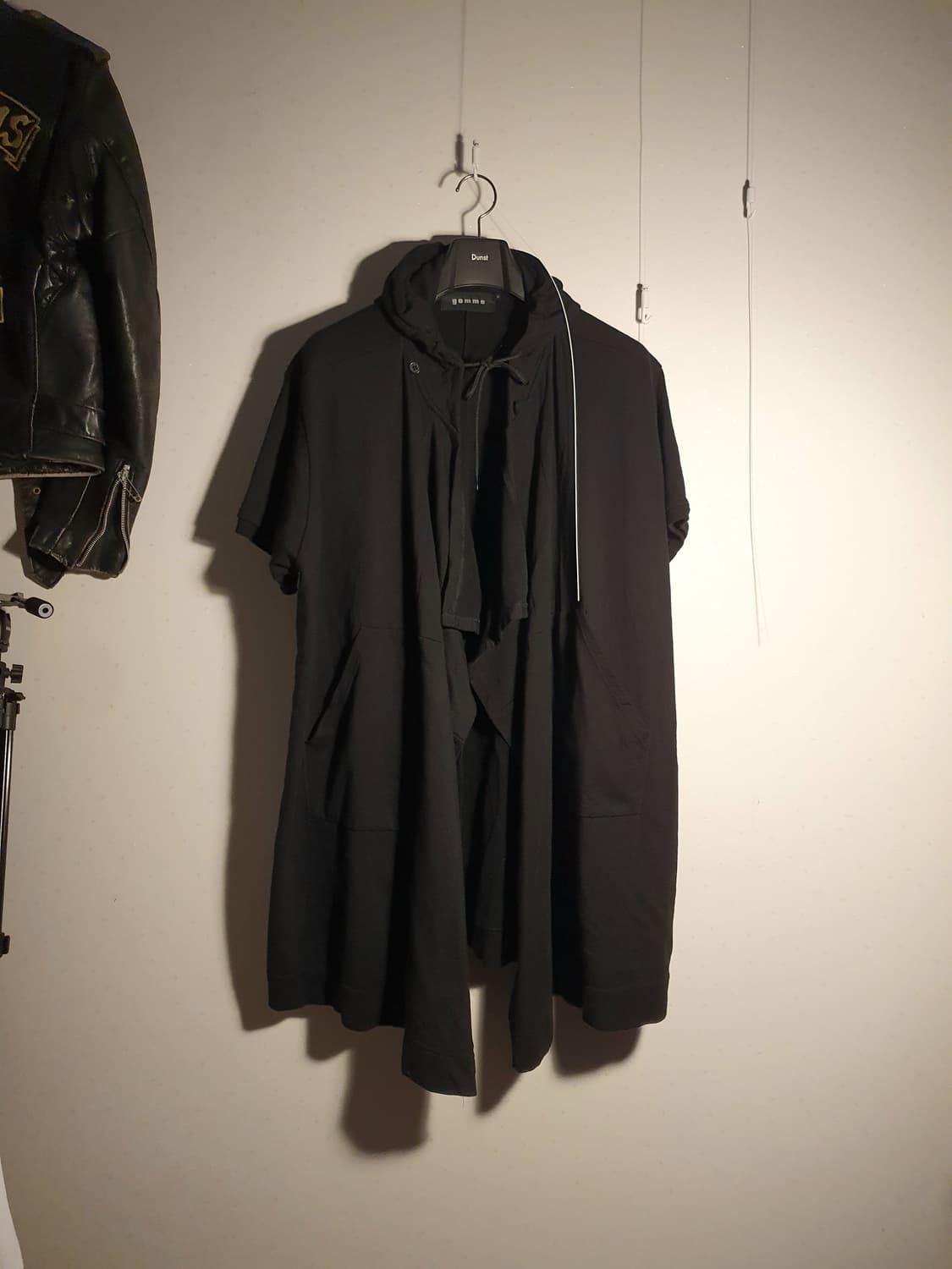 Gomme button short hoodie 상품이미지1