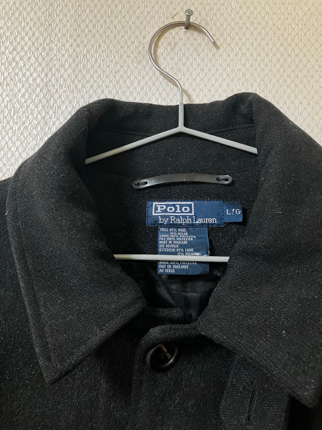 폴로랄프로렌 블랙 울 코트 상품이미지2