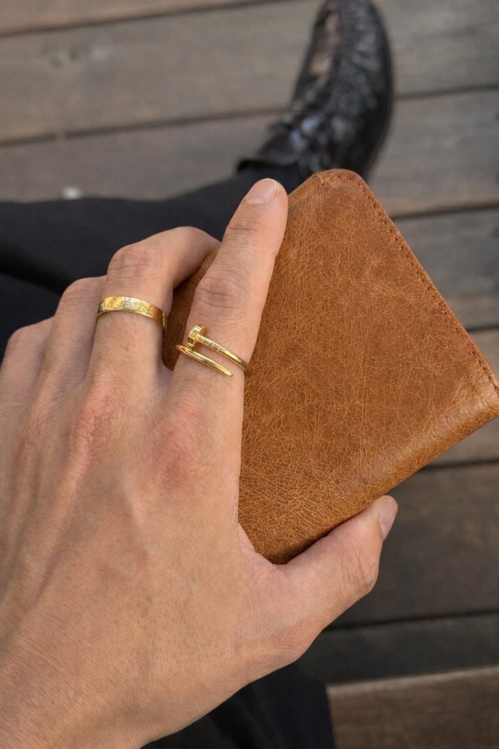 내추럴 크랙 가죽 지갑 상품이미지1