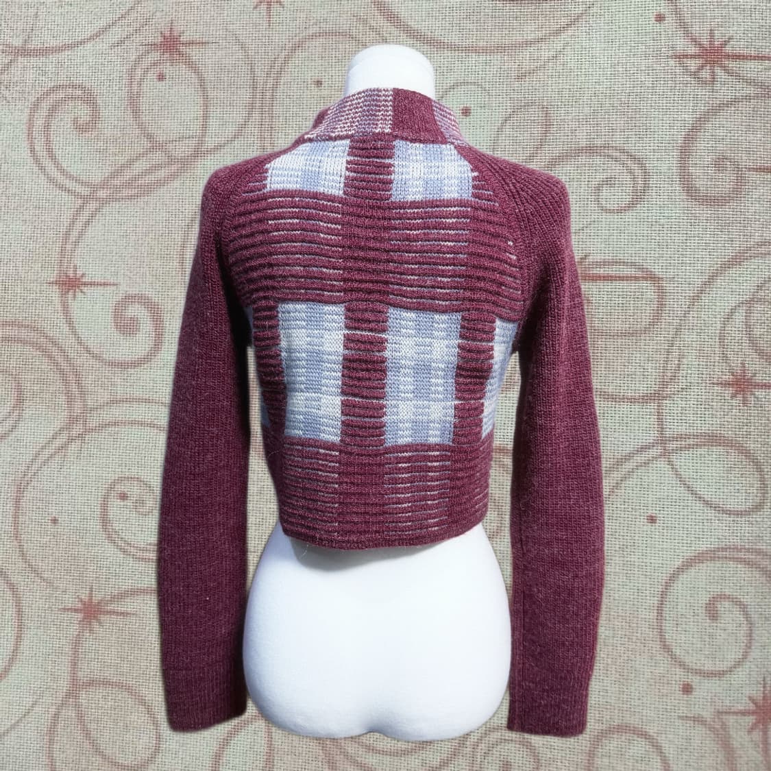 Lily Brown 히메갸루 오네갸루 레드벨벳 솜사탕 크롭 니트 상품이미지3