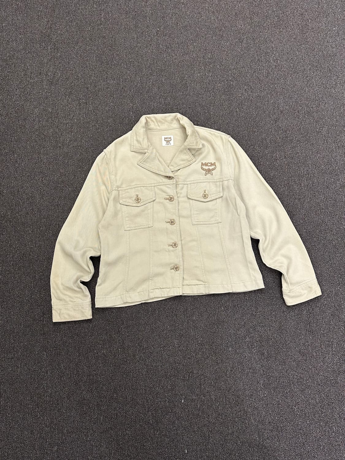 14)MCM vintage 베이지 큐프라 자켓 상품이미지1