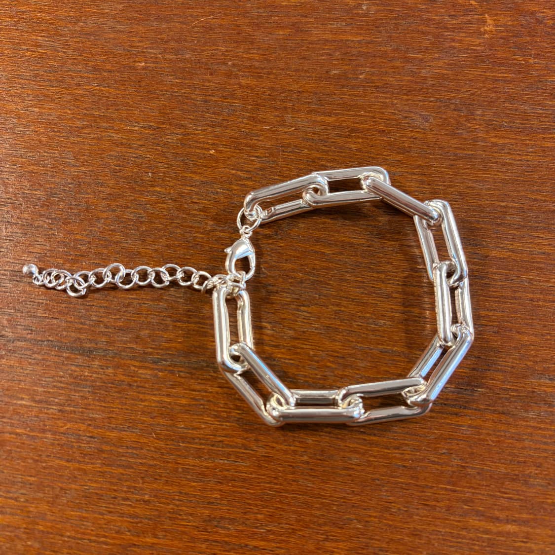 새상품 신주 실버코팅 체인 팔찌 상품이미지2