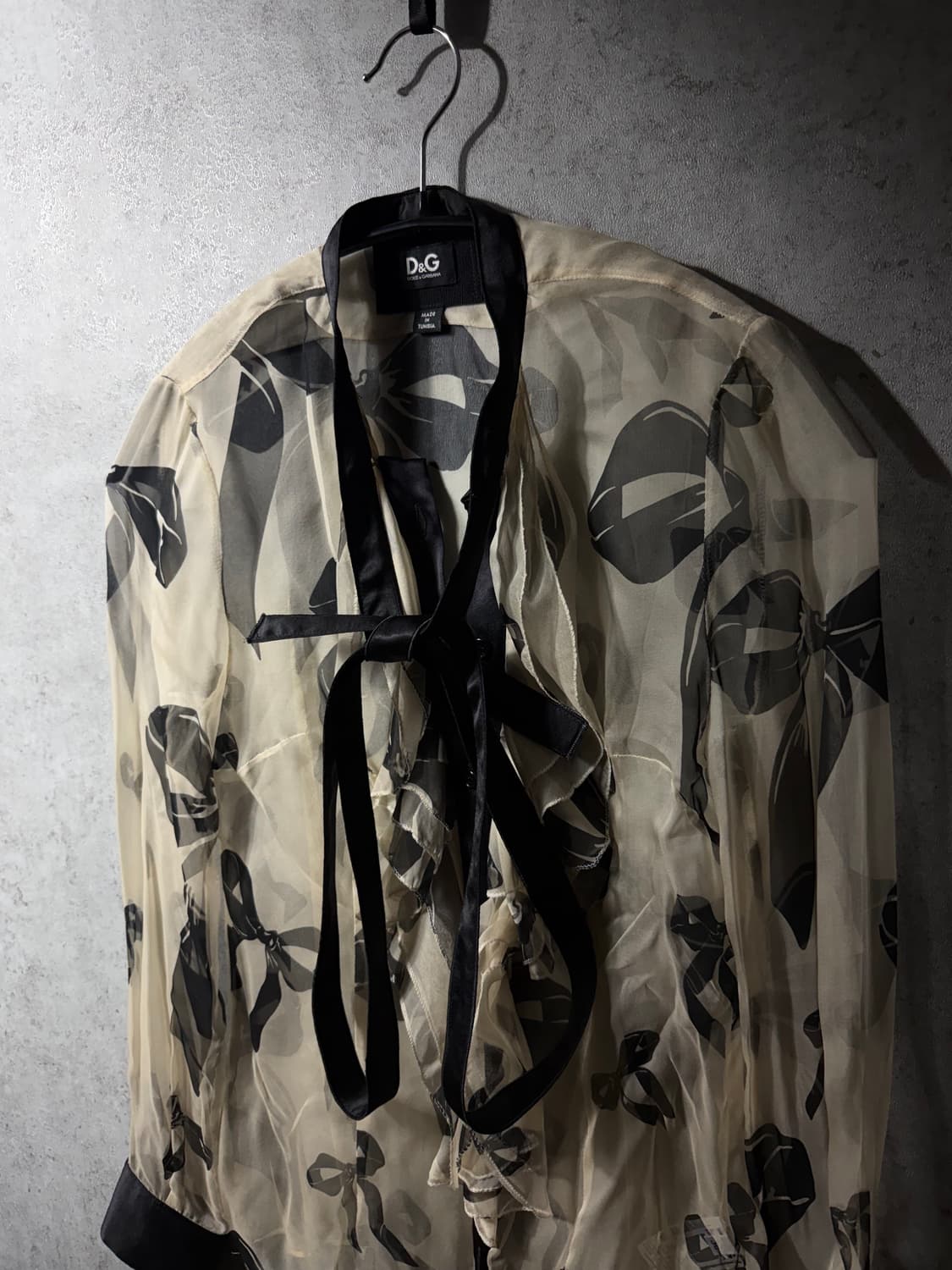 돌체앤가바나 리본 시스루 셔츠 상품이미지6