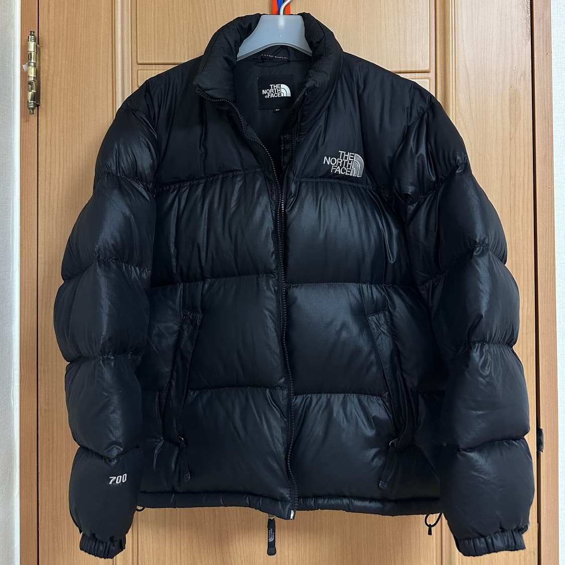 (100-103)구형 노스페이스 눕시 700 블랙 패딩 상품이미지1