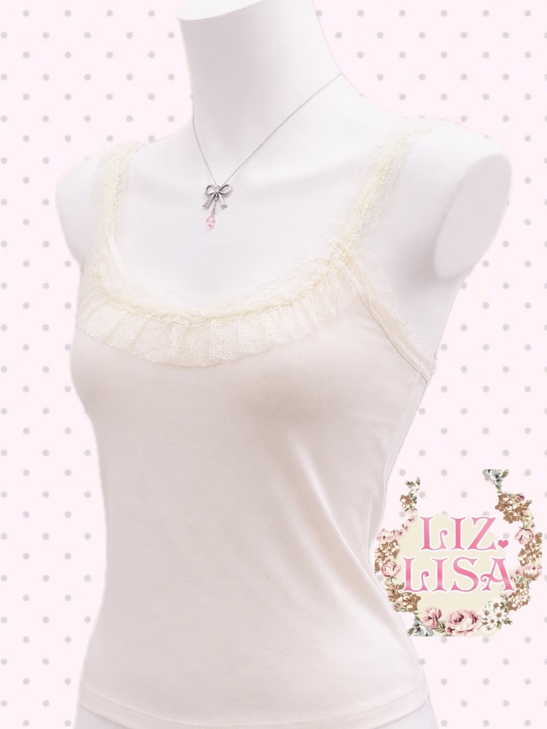 Liz Lisa 리즈리사 페어리 로걀 히메갸루 크림 바닐라 레이스 나시 상품이미지1