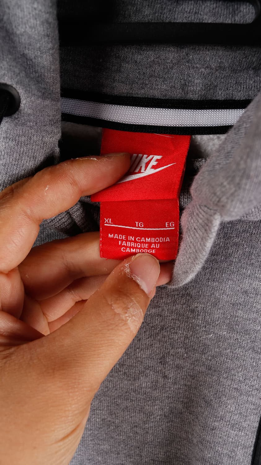 나이키 빅사이즈 회색후드 상품이미지2