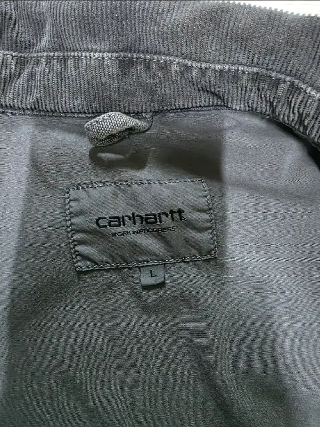 칼하트WIP 디어본 캔버스 디트로이트 자켓 페이디드 블랙 L 상품이미지3