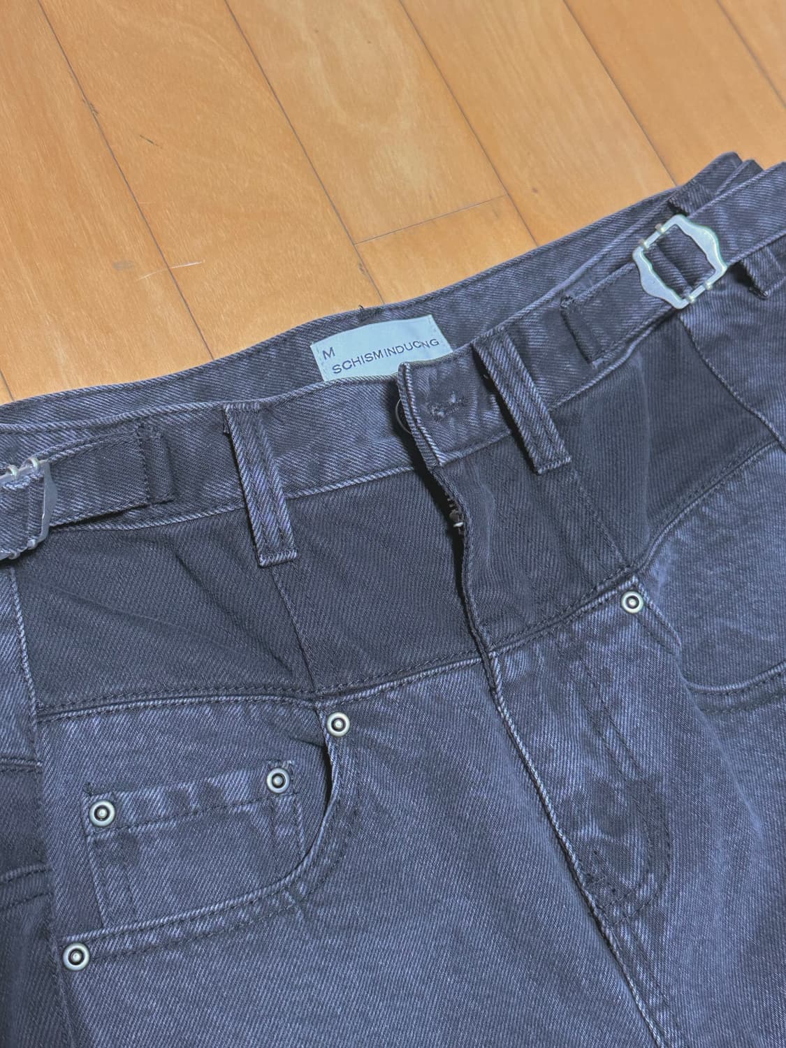 스키즘인듀싱 FR BOOT CUT JEANS BLACK 데님 상품이미지8