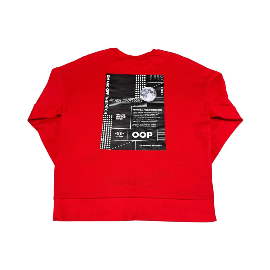 엄브로 레드 그래픽 맨투맨 상품이미지2