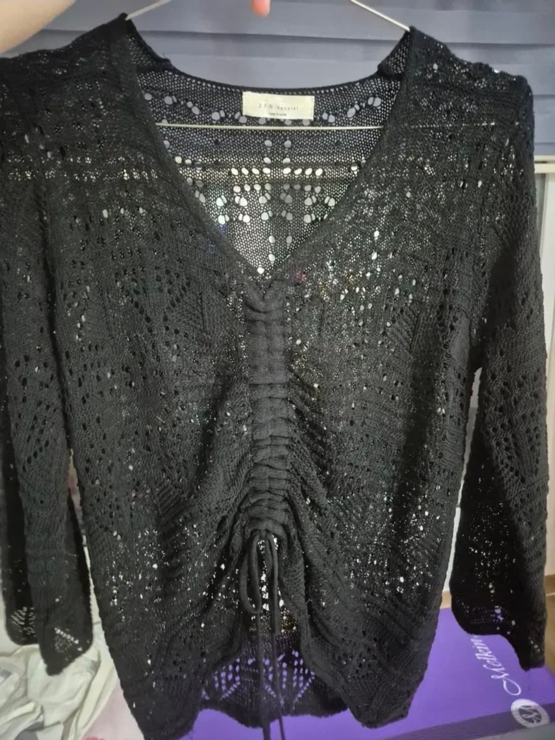 summer 블랙 셔링 크로쉐 상품이미지1