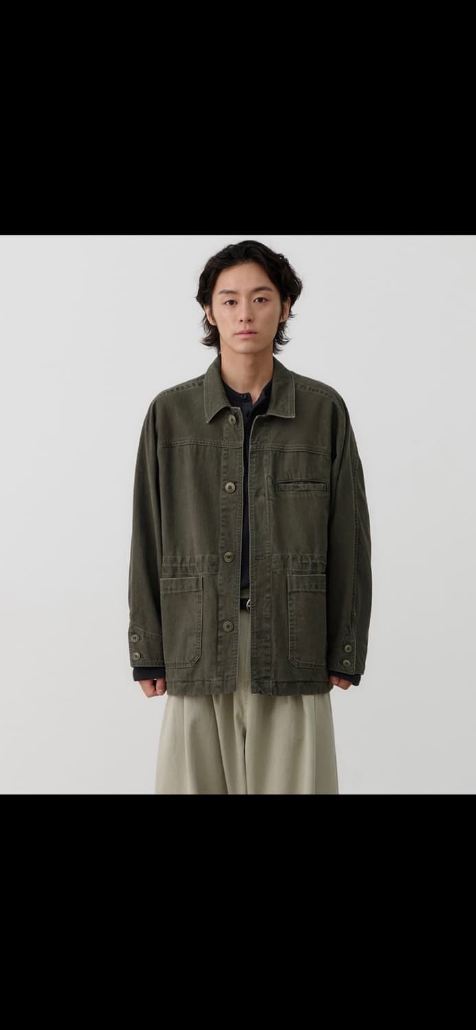 구매)노운 카키 초어 자켓 1사이즈 상품이미지1